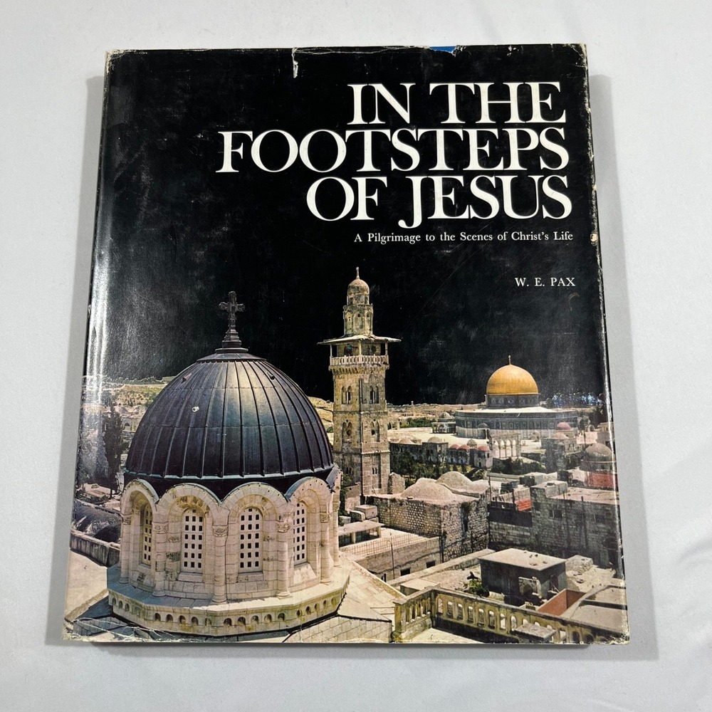 Nateev In The Footsteps Of Jesus Book Hardcover Black White Illustrated History